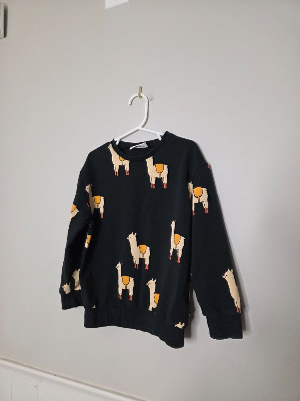 CARLIJNQ Black LLama Print Sweatshirt